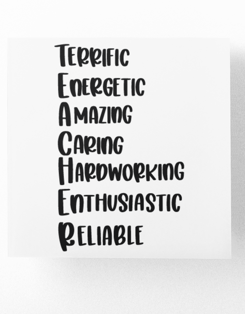 Load image into Gallery viewer, Teacher Adjectives Teacher Sticker by WinsterCreations™ Official Store
