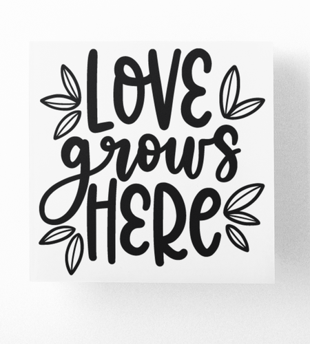 Love Grows Here Plant Mom Sticker by WinsterCreations™ Official Store