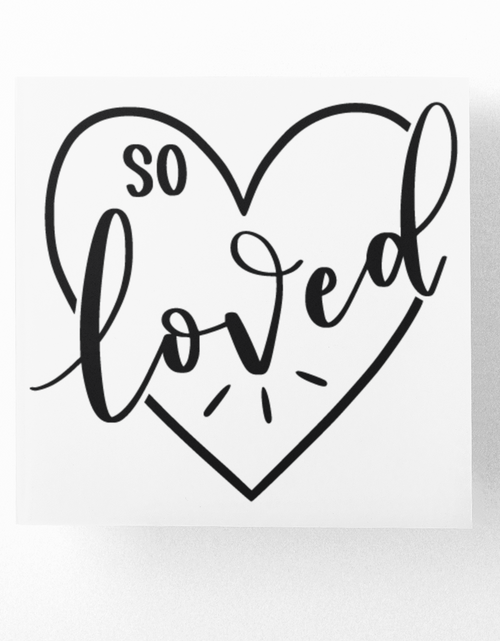Load image into Gallery viewer, So Loved Baby Sticker by WinsterCreations™ Official Store
