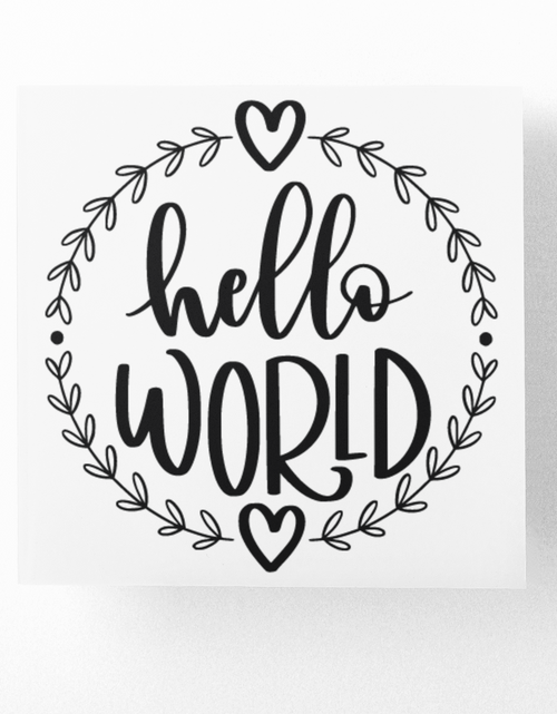 Load image into Gallery viewer, Hello World Baby Sticker by WinsterCreations™ Official Store
