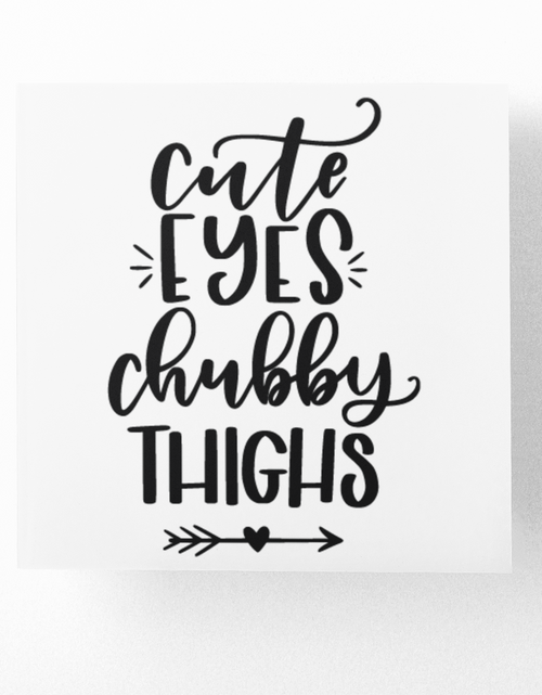 Load image into Gallery viewer, Cute Eyes Chubby Thighs Baby Sticker by WinsterCreations™ Official Store
