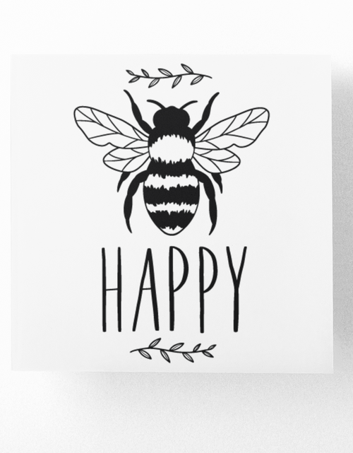 Load image into Gallery viewer, Bee Happy 1 Bumble Bee Sticker by WinsterCreations™ Official Store
