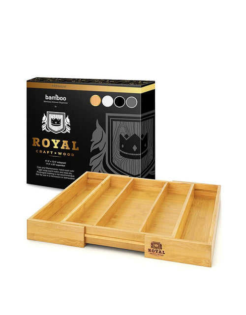 Load image into Gallery viewer, Expandable Utensil Organizer by Royal Craft Wood
