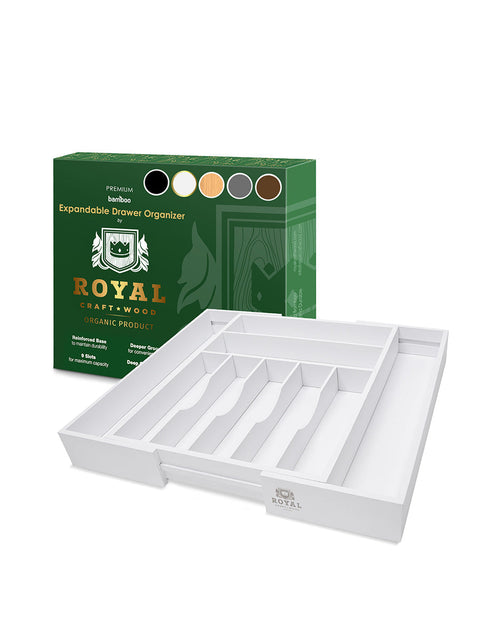 Load image into Gallery viewer, White Drawer Organizer by Royal Craft Wood
