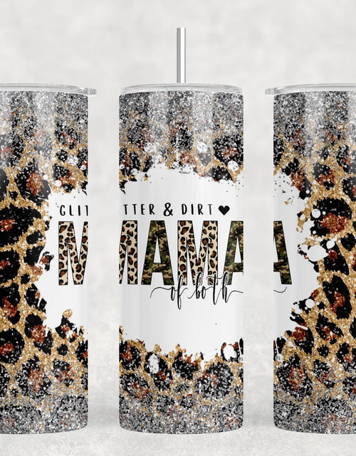 Load image into Gallery viewer, Mama Of Both - 20 oz Steel Skinny Tumbler - Optional Blue Tooth Speaker - Speaker Color will Vary by Rowdy Ridge Co

