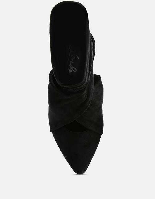 Load image into Gallery viewer, mama fav lace up block heel mules by London Rag
