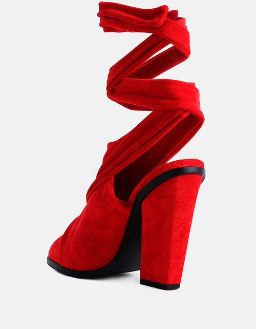 Load image into Gallery viewer, mama fav lace up block heel mules by London Rag
