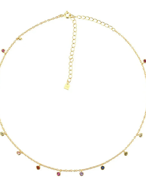 Load image into Gallery viewer, Daween Rainbow Stone Necklace by Marigold Shadows
