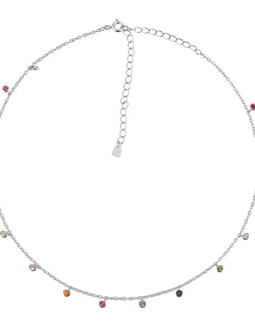 Load image into Gallery viewer, Daween Rainbow Stone Necklace by Marigold Shadows
