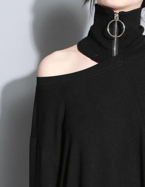 Load image into Gallery viewer, Diagho Collar Choker - Black by Marigold Shadows
