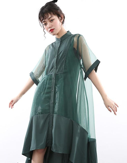 Load image into Gallery viewer, Koharu Irregular Shirt Dress by Marigold Shadows
