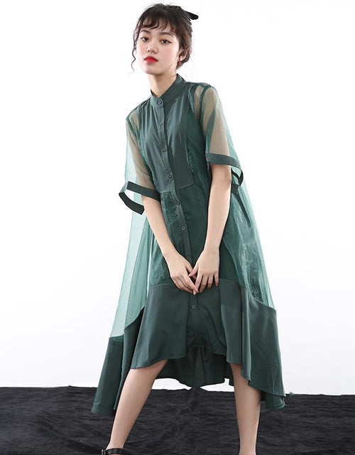 Load image into Gallery viewer, Koharu Irregular Shirt Dress by Marigold Shadows
