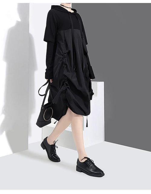 Load image into Gallery viewer, Lindy Ruched Babydoll Dress by Marigold Shadows
