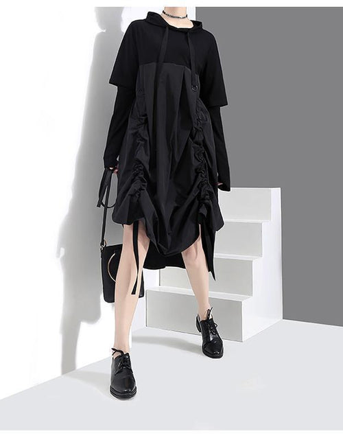 Load image into Gallery viewer, Lindy Ruched Babydoll Dress by Marigold Shadows
