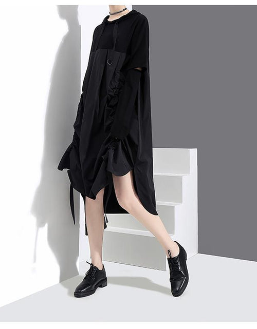 Load image into Gallery viewer, Lindy Ruched Babydoll Dress by Marigold Shadows
