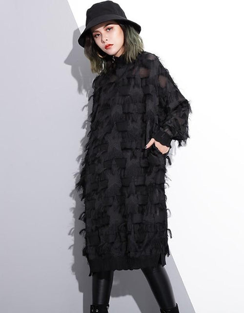Load image into Gallery viewer, Yuko Loose Long Sleeve Dress by Marigold Shadows
