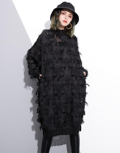 Load image into Gallery viewer, Yuko Loose Long Sleeve Dress by Marigold Shadows
