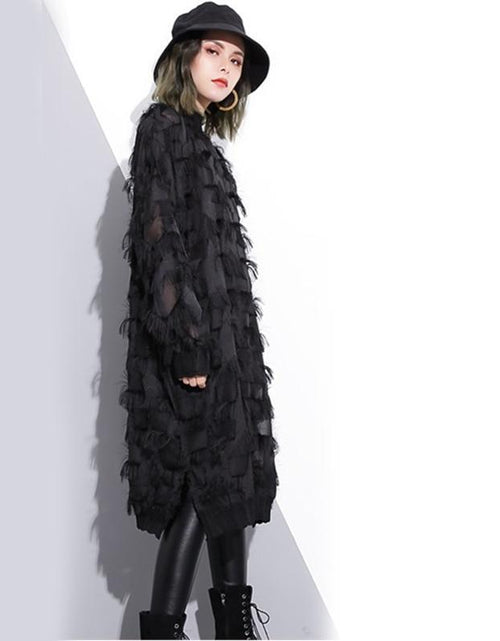 Load image into Gallery viewer, Yuko Loose Long Sleeve Dress by Marigold Shadows
