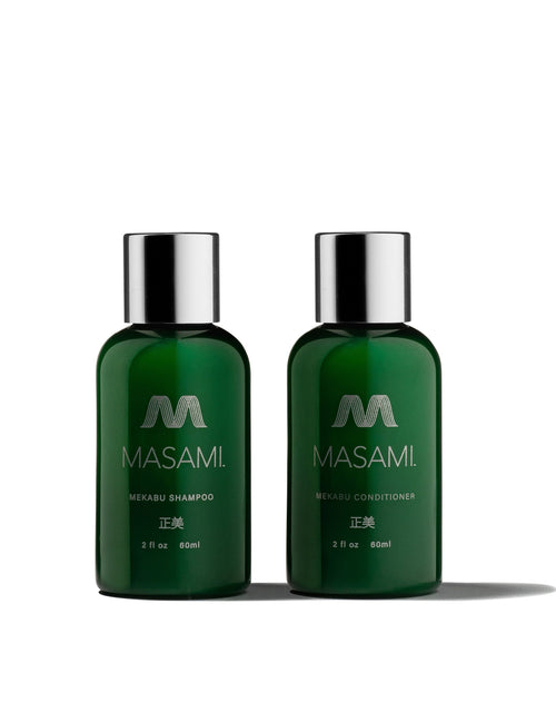 Load image into Gallery viewer, Mekabu Hydrating Travel Size Shampoo &amp; Conditioner by Masami
