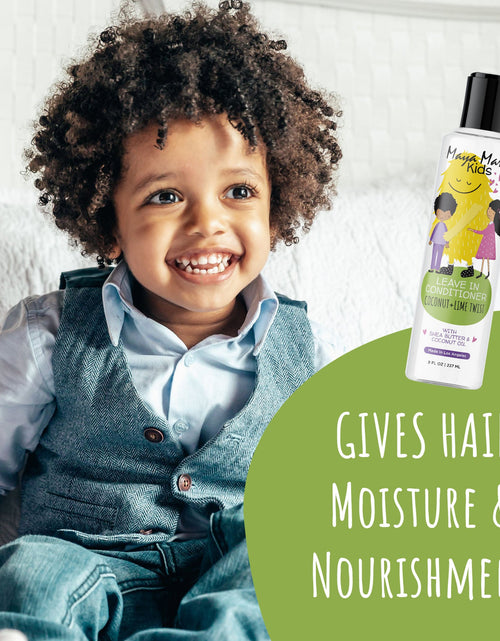 Load image into Gallery viewer, Maya Mari Kids Leave-in Conditioner With Coconut Oil, Shea Butter, and Marula Oil, Coconut and Lime Twist, 8 oz by  Los Angeles Brands
