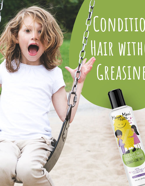 Load image into Gallery viewer, Maya Mari Kids Leave-in Conditioner With Coconut Oil, Shea Butter, and Marula Oil, Coconut and Lime Twist, 8 oz by  Los Angeles Brands
