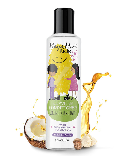 Load image into Gallery viewer, Maya Mari Kids Leave-in Conditioner With Coconut Oil, Shea Butter, and Marula Oil, Coconut and Lime Twist, 8 oz by  Los Angeles Brands
