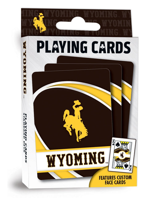 Load image into Gallery viewer, Wyoming Cowboys Playing Cards - 54 Card Deck by MasterPieces Puzzle Company INC
