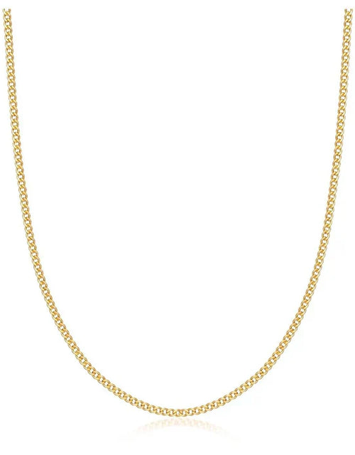 Load image into Gallery viewer, RMZ GOLD NYC 18K Gold Plated 2mm Cuban Link Necklace
