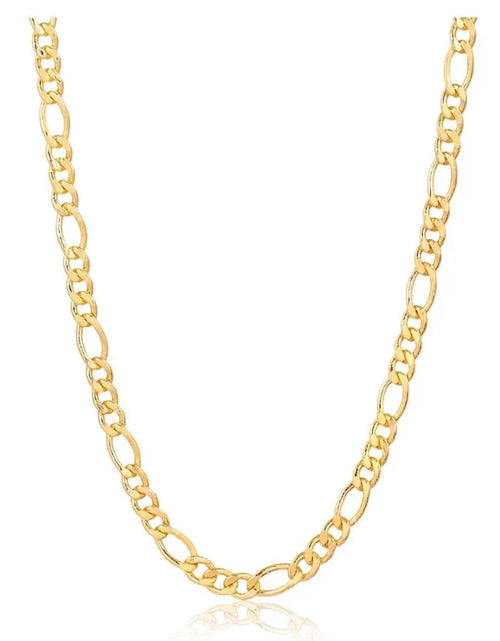 Load image into Gallery viewer, RMZ GOLD NYC 18K Gold Plated 4.5mm Figaro Chain Necklace
