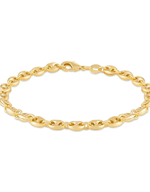 Load image into Gallery viewer, RMZ GOLD NYC 18k Gold Puff Mariner Bracelet
