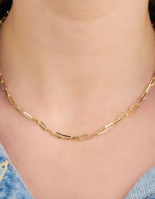Load image into Gallery viewer, Paperclip link Chain Necklace
