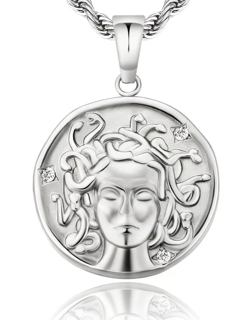 Load image into Gallery viewer, Medusa Head Coin Pendant Necklace by Bling Proud | Urban Jewelry Online Store
