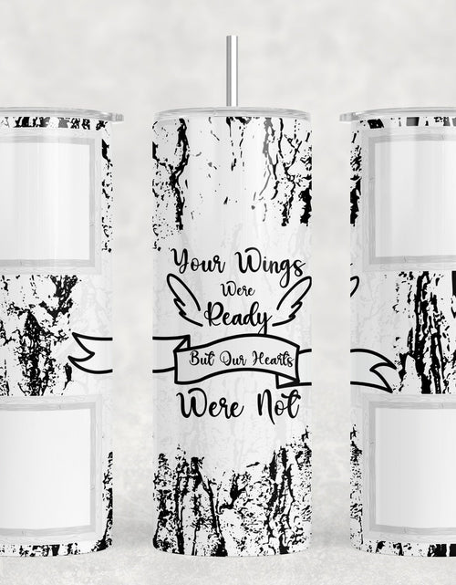 Load image into Gallery viewer, Memorial Photo Insert - 20 oz Steel Skinny Tumbler - Optional Blue Tooth Speaker - Speaker Color will Vary by Rowdy Ridge Co
