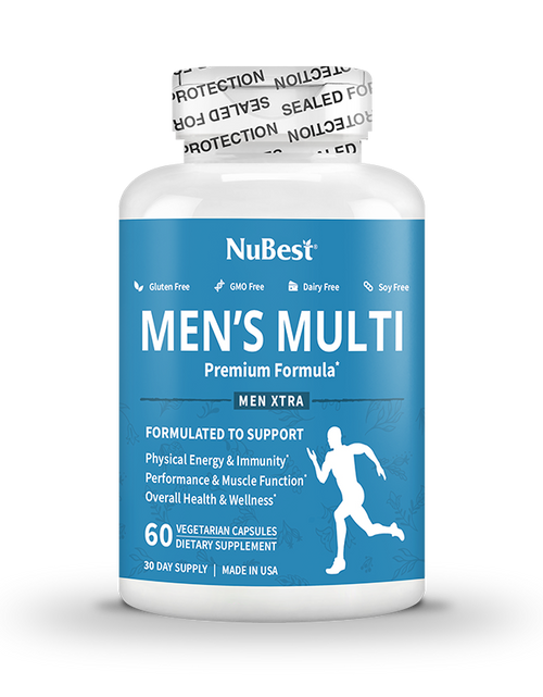 Load image into Gallery viewer, Men's Multi, Men Xtra, Energy, Immunity &amp; Health Boost, 60 Vegan Capsules by NuBest Nutrition®
