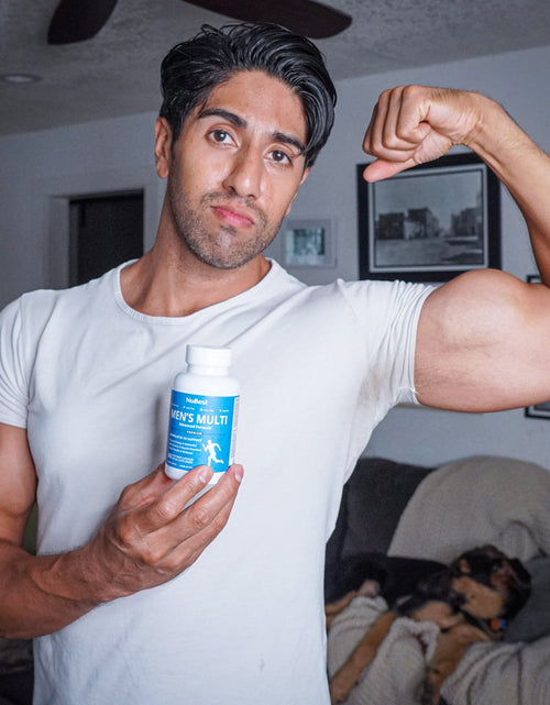 Load image into Gallery viewer, Men's Multi, Men Xtra, Energy, Immunity &amp; Health Boost, 60 Vegan Capsules by NuBest Nutrition®
