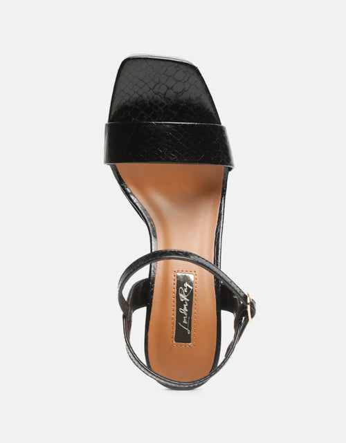 Load image into Gallery viewer, merengue textured high block heel sandals by London Rag
