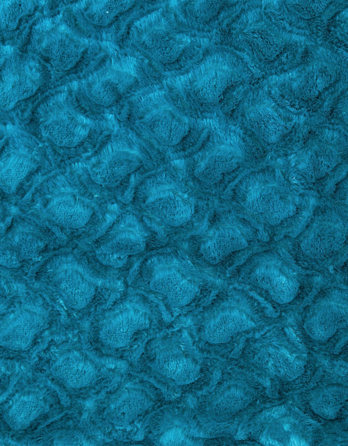 Load image into Gallery viewer, DaDa Bedding Jewel Tones Emerald Green Blue Luxury Faux Fur Throw Pillow Cover (171805) by DaDa Bedding Collection

