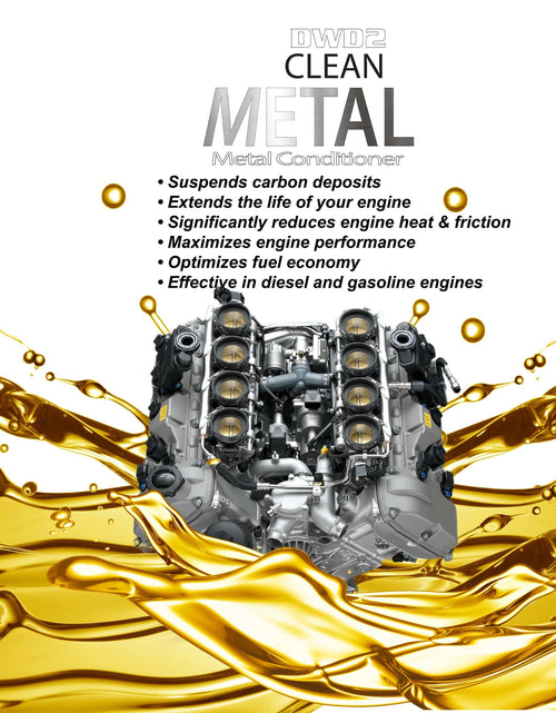 Load image into Gallery viewer, DWD2 Clean Metal™ Conditioner - Engine Oil Additive, Friction Reducer 7 oz. | Motor Oil Additive | Nano-Technology | Reduce Heat and Friction | Enhance Engine Performance | Increase Fuel Economy by The DWD2 System, Inc.
