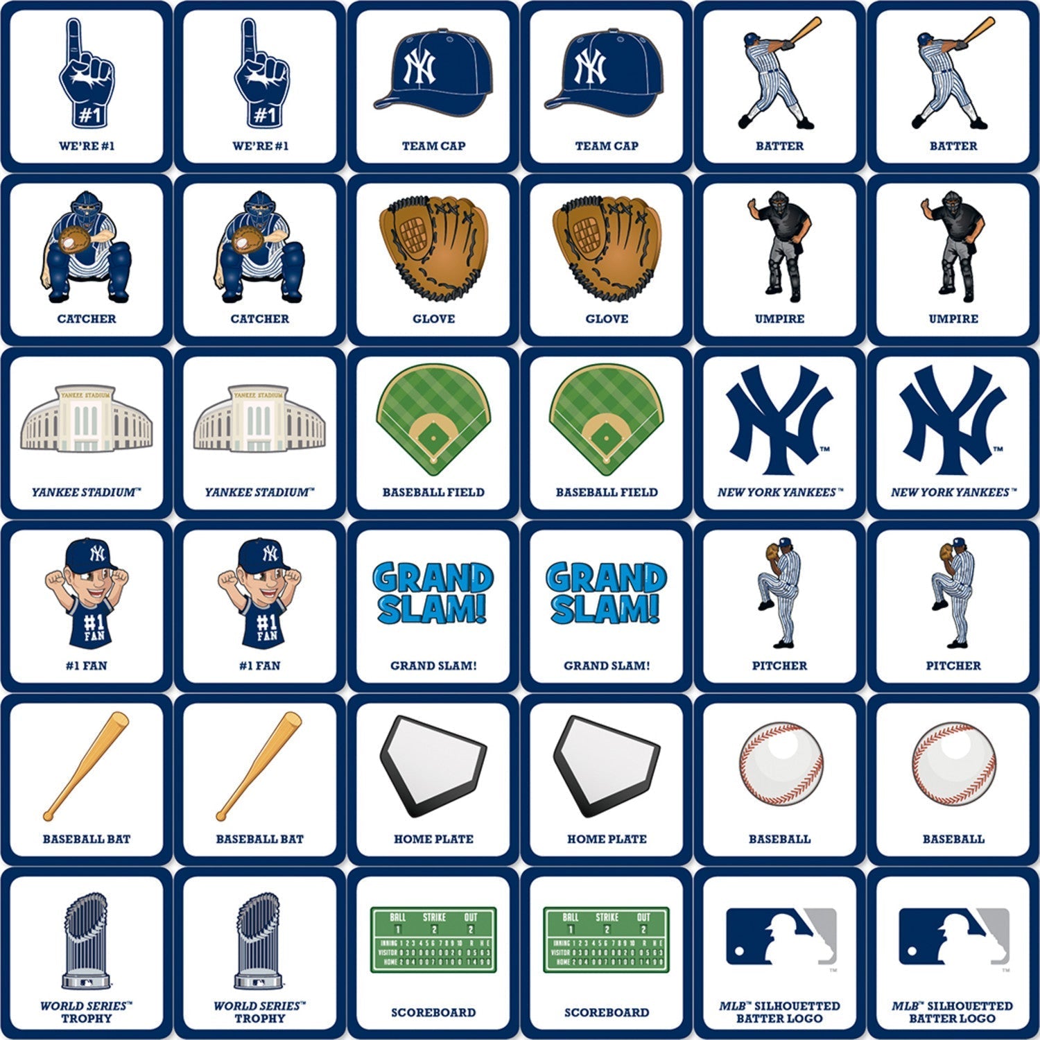 New York Yankees Matching Game by MasterPieces Puzzle Company INC