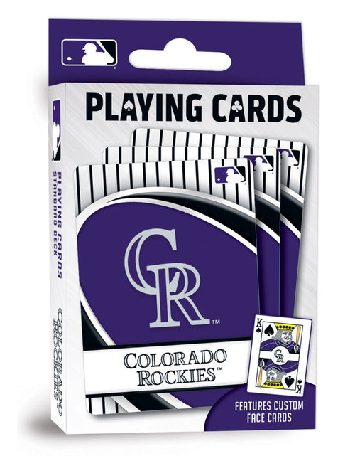 Load image into Gallery viewer, Colorado Rockies Playing Cards - 54 Card Deck by MasterPieces Puzzle Company INC
