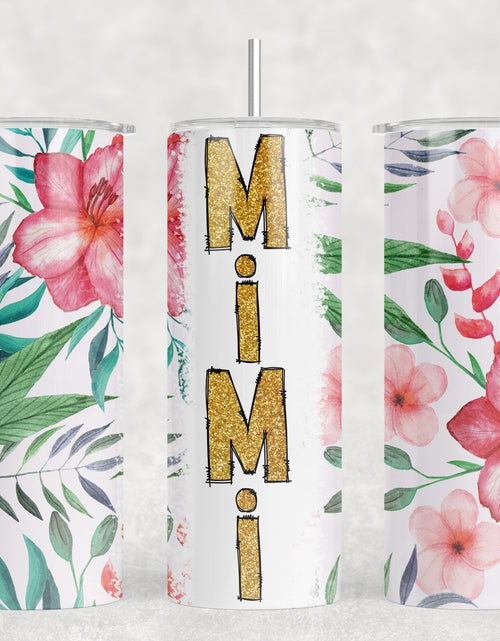 Load image into Gallery viewer, Mimi|Skinny Tumbler|Optional Bluetooth Speaker| Speaker Color Varies by Rowdy Ridge Co
