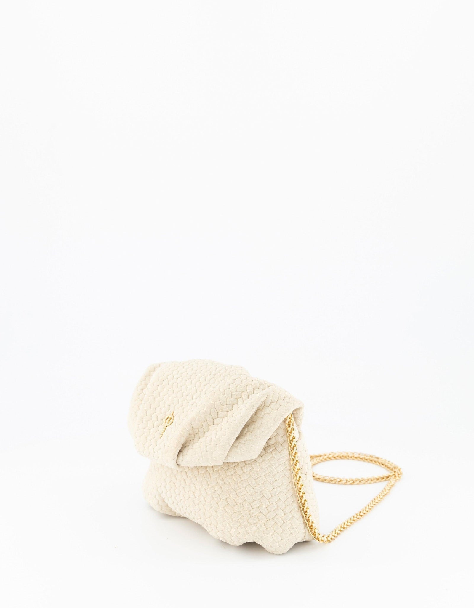 Mini Leda Braid Handbag Beige by Ladiesse
