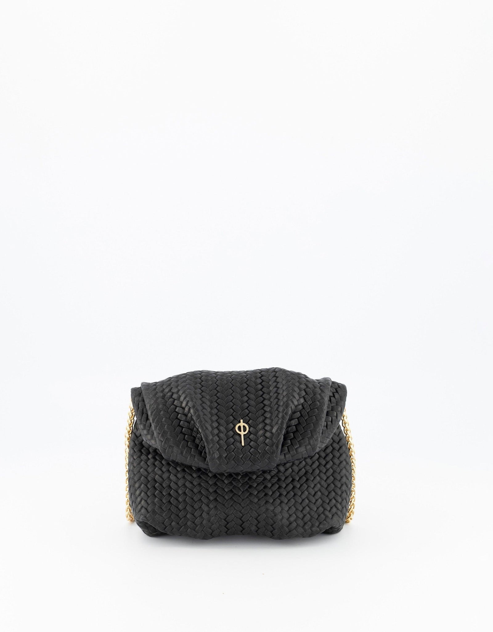 Mini Leda Braid Handbag Black by Ladiesse