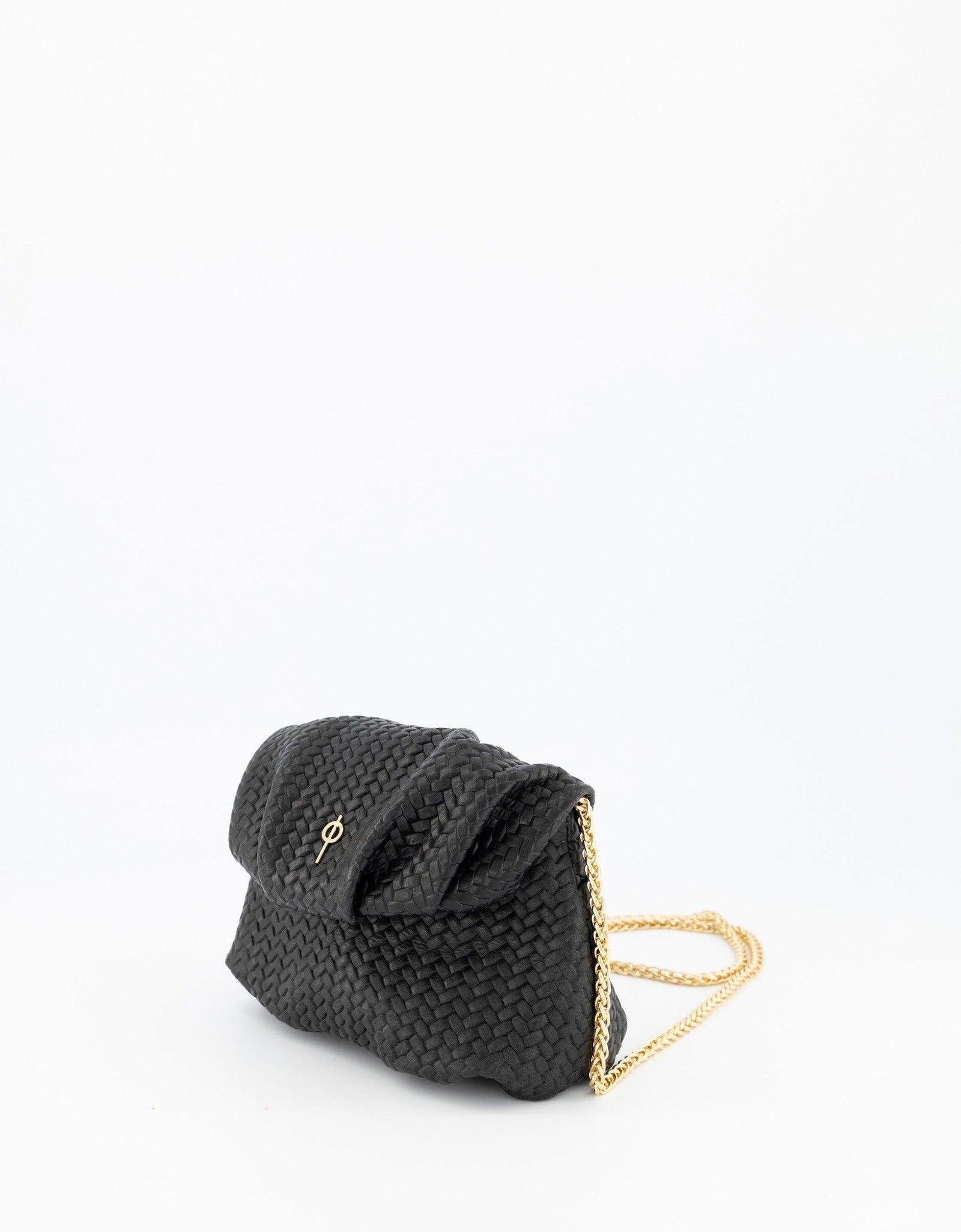 Mini Leda Braid Handbag Black by Ladiesse
