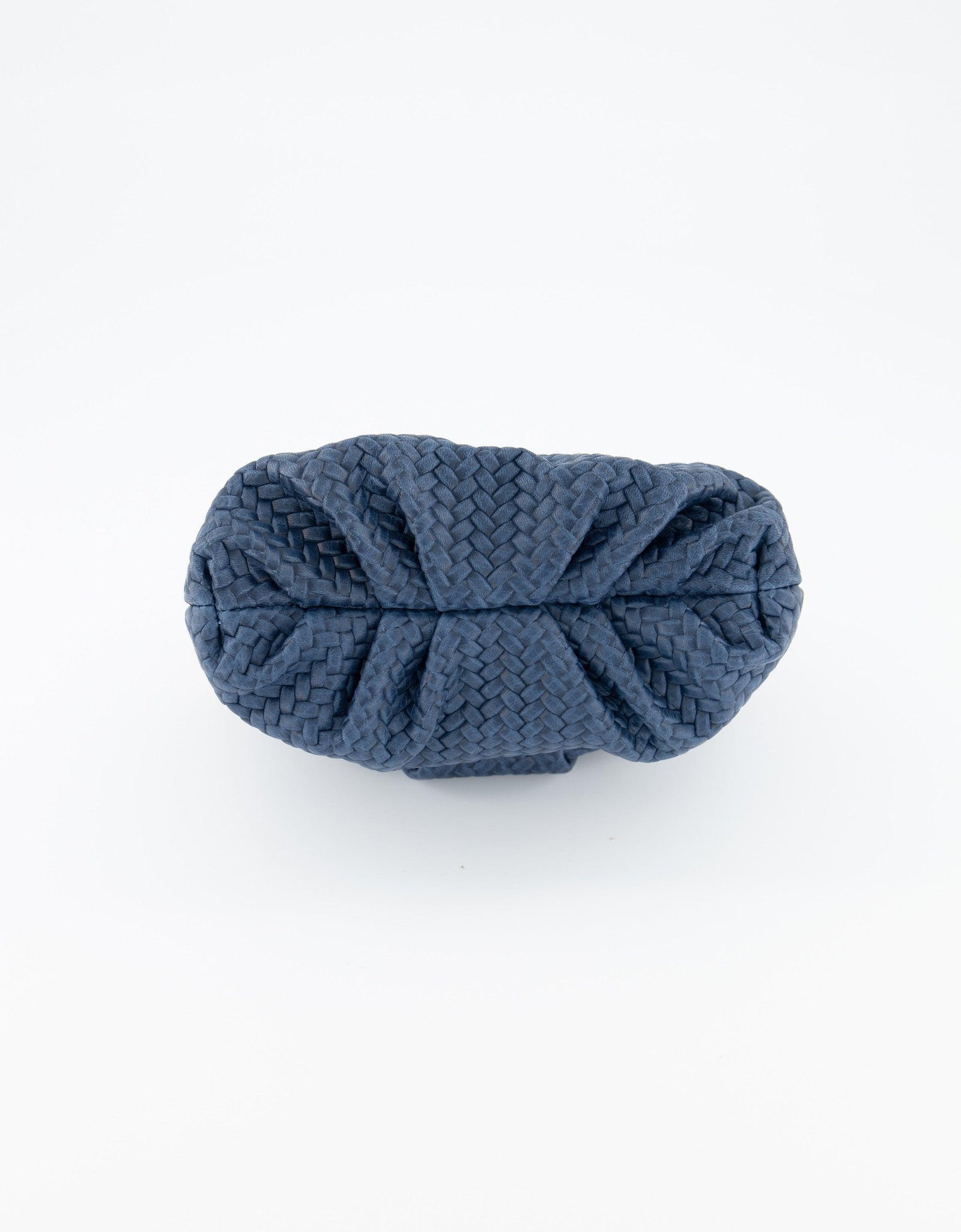Mini Leda Braid Handbag Navy by Ladiesse