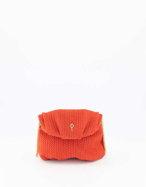 Load image into Gallery viewer, Mini Leda Braid Handbag Red by Ladiesse
