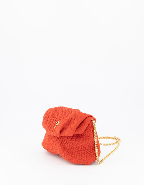 Load image into Gallery viewer, Mini Leda Braid Handbag Red by Ladiesse

