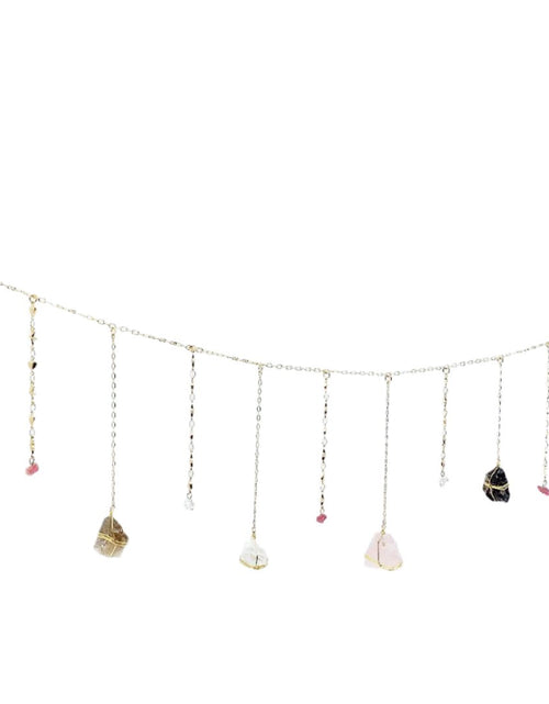 Load image into Gallery viewer, Mini Triple Quartz Healing Crystal Garland by Ariana Ost
