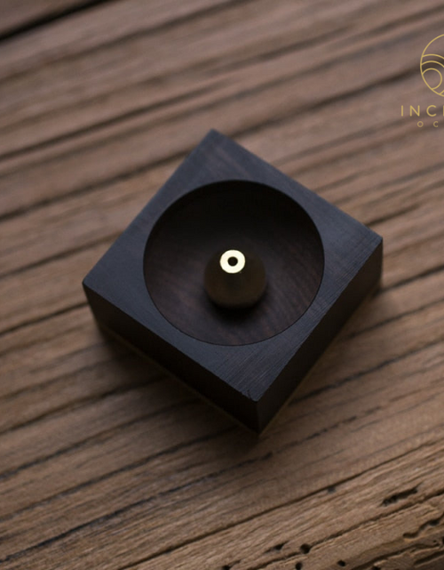 Load image into Gallery viewer, Minimalist Black Incense Stick Holder by incenseocean
