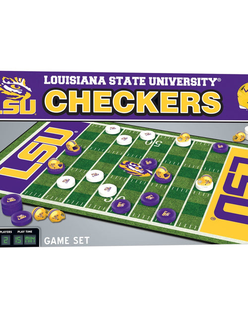 Load image into Gallery viewer, LSU Tigers Checkers Board Game by MasterPieces Puzzle Company INC
